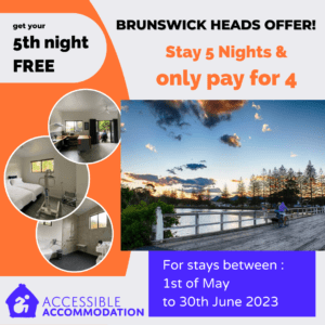 accessible accommodation brunswick heads