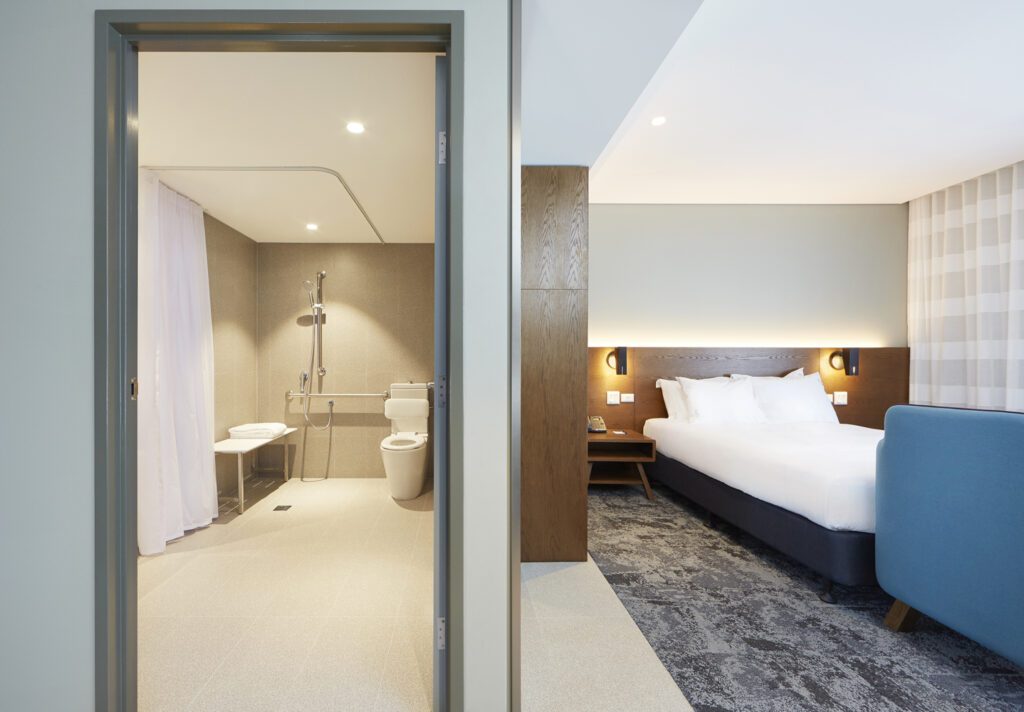 Holiday Inn Express Newcastle - With Accessible Accommodation has on site disabled parking, step-free access & step-free shower